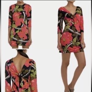 NWT Trina Turk Floral Reversible Dress M Coastal Chic Resort Wear